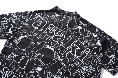 Scribble Camp Collar Shirt