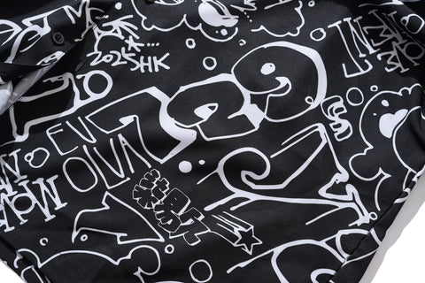 Scribble Camp Collar Shirt