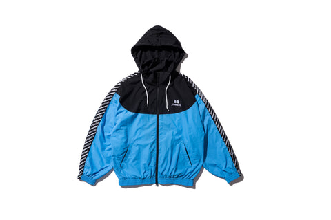 YAS016 Stripe Track Jacket (Black/Royal Blue)