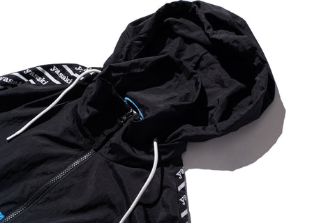 YAS016 Stripe Track Jacket  (Black/Royal Blue)